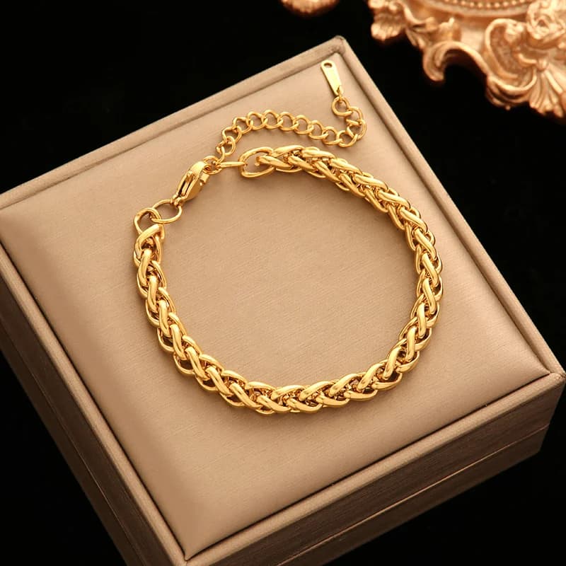 316L Stainless Steel Three-Color Multi-Layer Bracelet