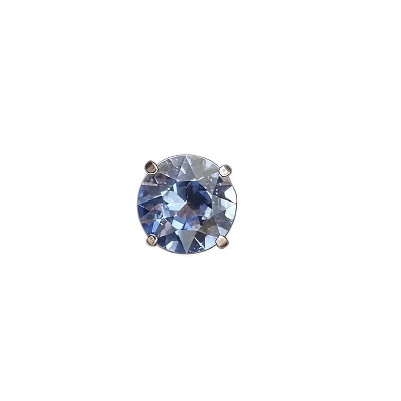 Titanium Spiral Cubic Zirconia Helix Piercing, 16G