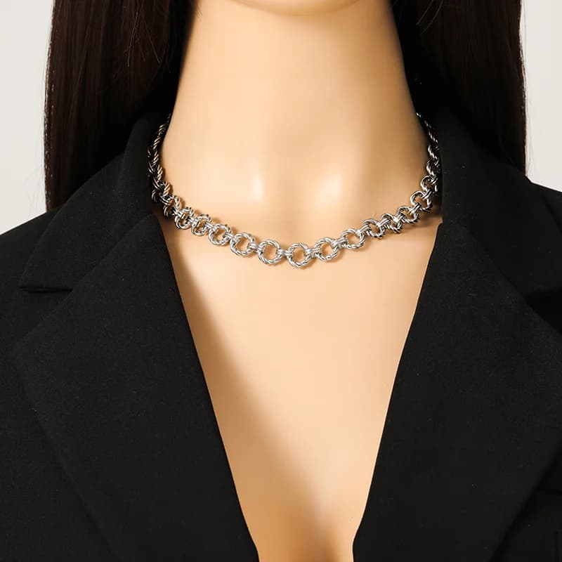 316L Stainless Steel Silver Color Necklace