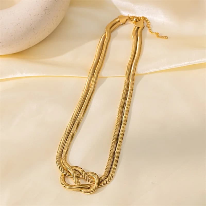 Layered Long Chain Necklace
