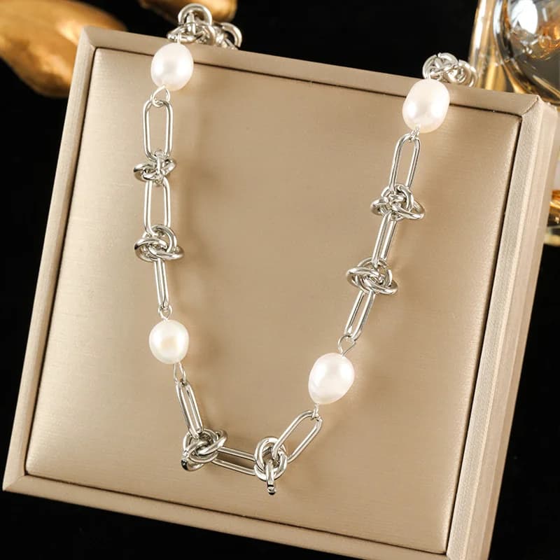 316L Stainless Steel Silver Color Necklace