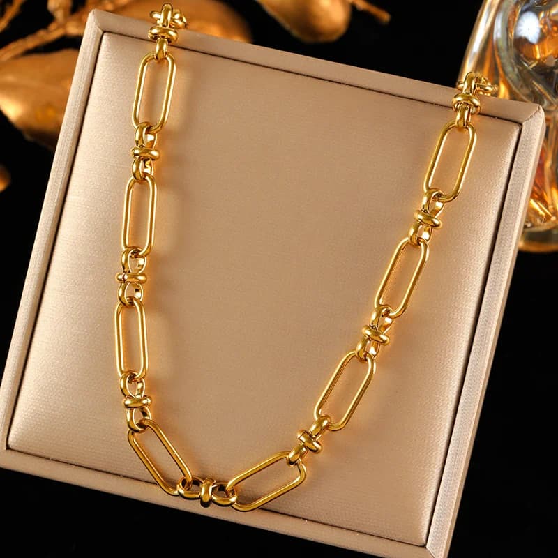 Handmade Metal Neck Chain and Bracelet Set